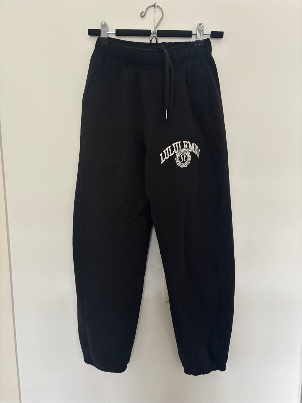 lululemon athletica Black Logo Track Joggers